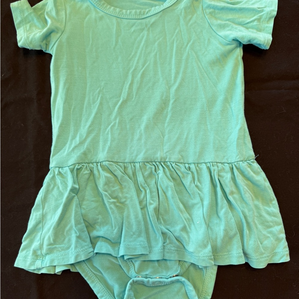 Gigi and Max Aqua twirl bodysuit